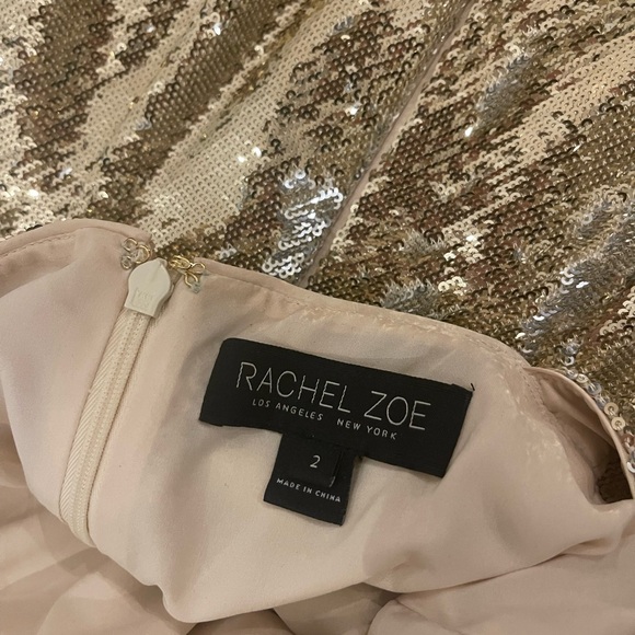 Rachel Zoe gold sequin midi dress - Picture 5 of 5